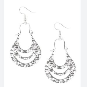Paparazi hang zen silver earrings